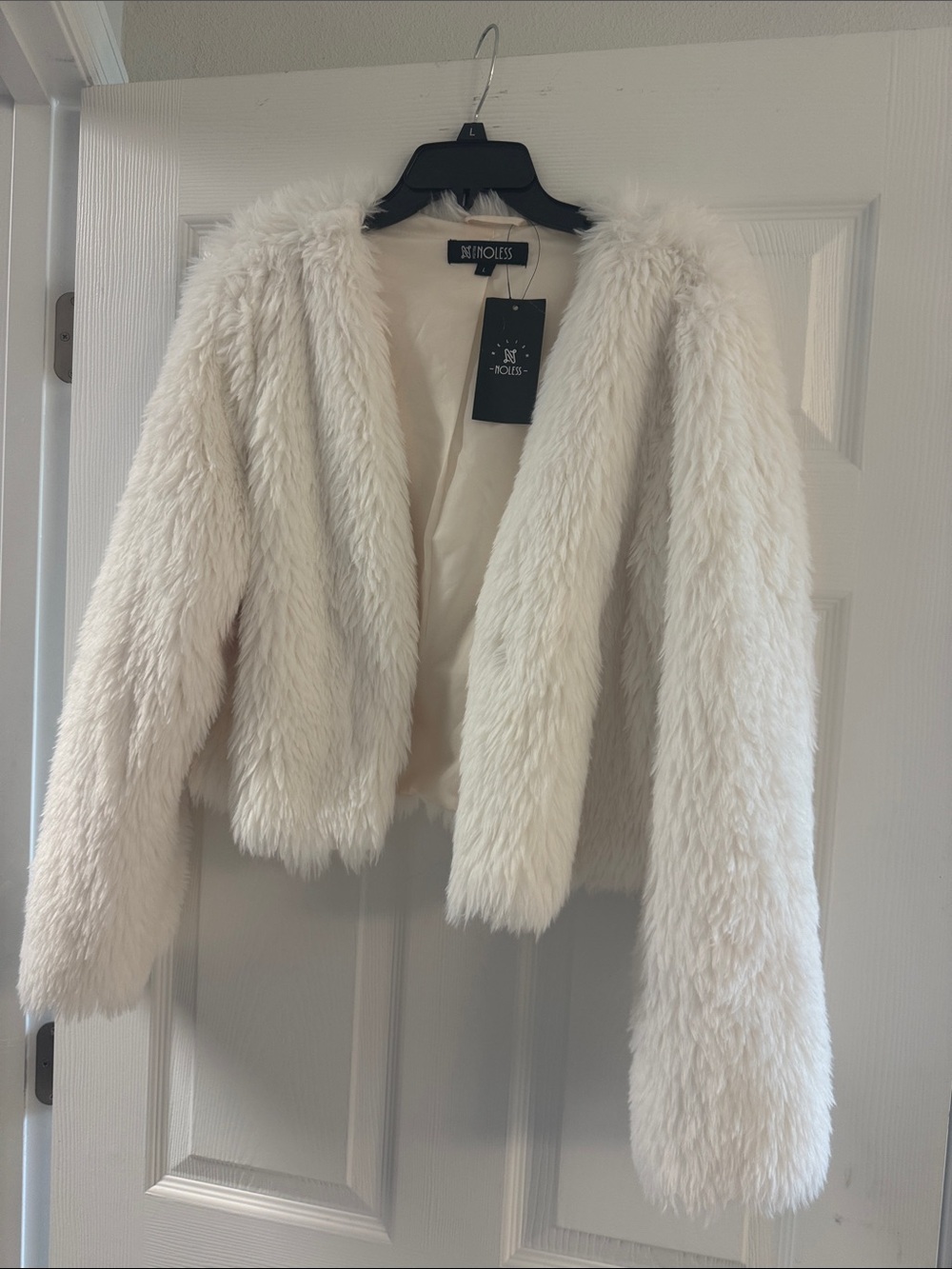 White Faux Fur Jacket - Women